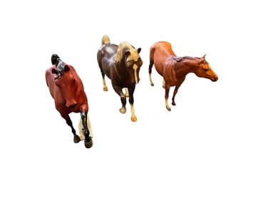 Group of Three Breyer Horses