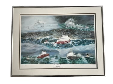 G. W. Odmark (American, 20th Century) Limited Edition Print, Great Lakes Fury