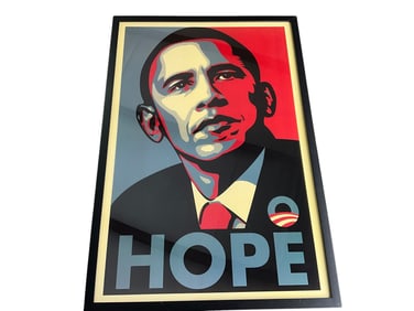Shepard Fairey (American, B. 1970), Obama Print, "Hope"