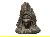 Bronze Bust- Native American
