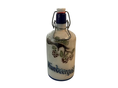 German Stoneware Himbeergeist Bottle