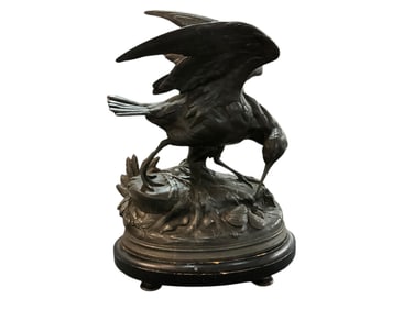 Alphonse Arson (French 1822-1882) Shorebird Bronze