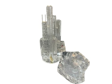 Two Crystal Paperweights