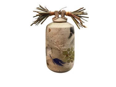 Laura Ross (American 20th Century)  Ceramic Covered Jar