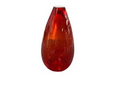 Cranberry Art Glass Bud Vase