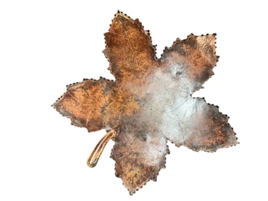 Metal Maple Leaf Tray