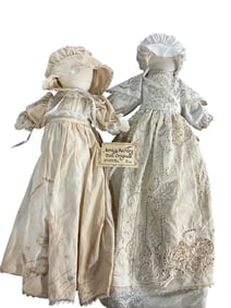 Pair of Monica Mechling Cloth Dolls.