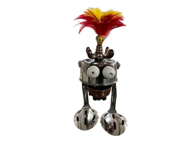 Assemblage Art Robot/Bird