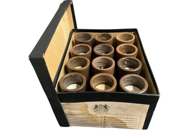 Twelve Edison Cylinder Records in Original Storage Box.