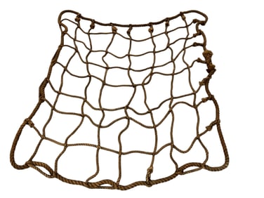 Heavy Hemp Cargo Net From a Detroit Steamer