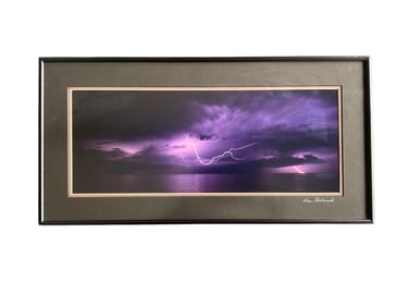 Dan Urbanski (1954-2004) Lightning Over Lake Superior Photo