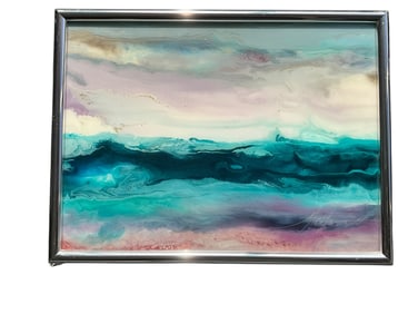 Nicholas Mirandon (American, 20th Century) Acrylic Resin Abstract