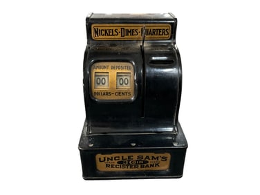 Uncle Sam's 3 Coin Register Bank