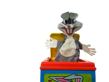 Mattel Plastic Bugs Bunny Jack-in-the-Box