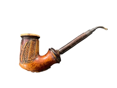 Carved Meerschaum Smoking Pipe