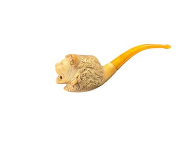 Carved Meerschaum Smoking Pipe