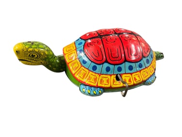 1930's J. Chein Lithographed Tin Turtle
