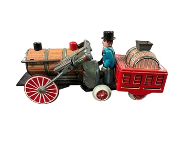 Lithographed Tin Friction Powered Locomotive