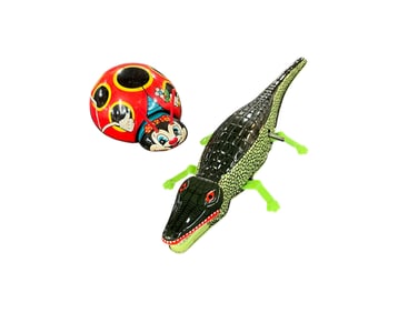Friction Motor and Key Wind Lithographed Tin Toys