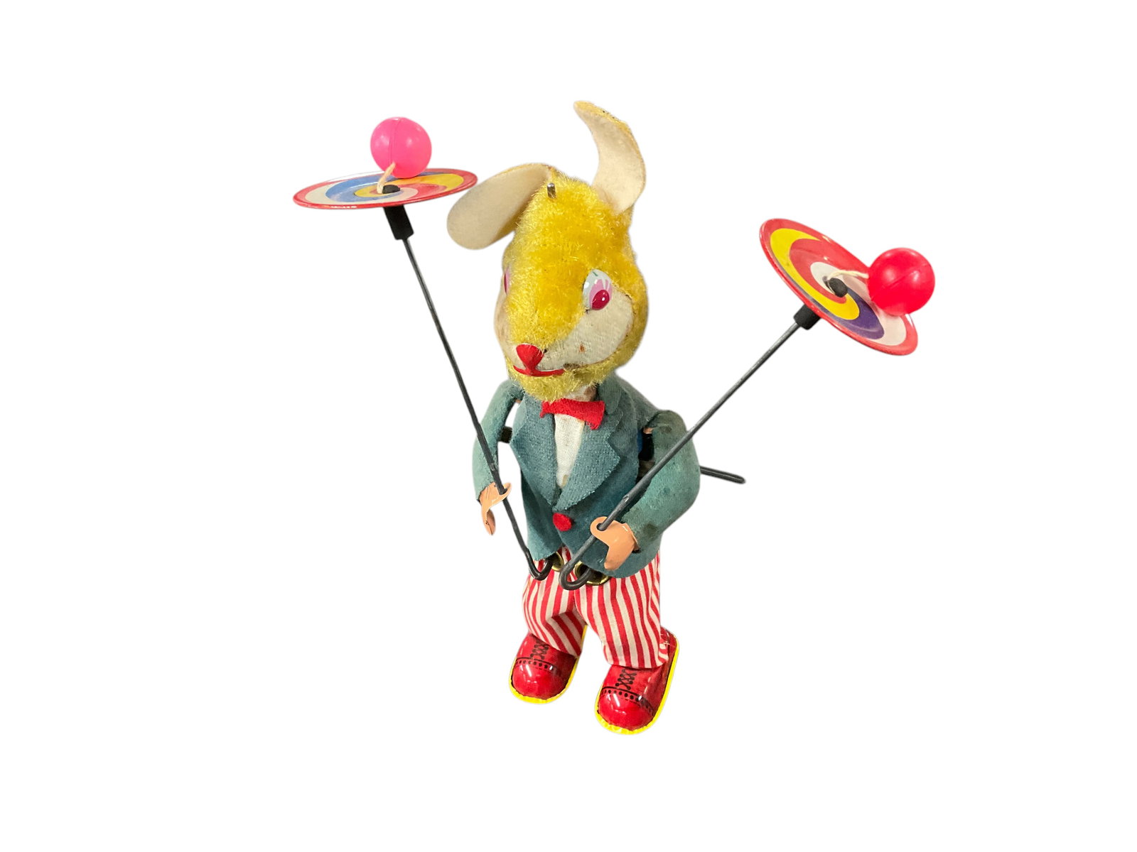 Wind-Up Uncle Sam Rabbit with Spinners (1 of 9)