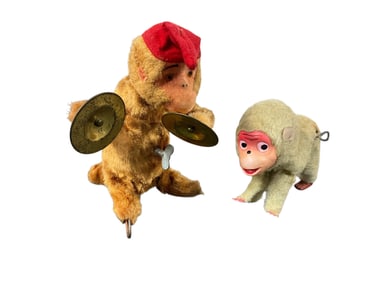 Pair of Wind-up Monkeys