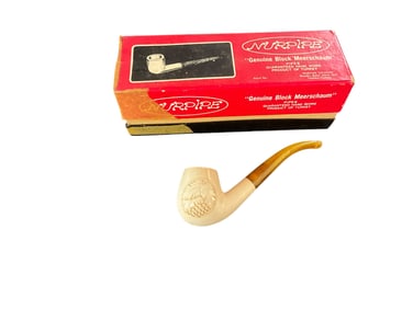Nurpipe Meerschaum Smoking Pipe in Original Box
