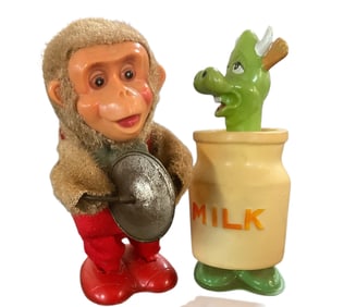 Two Tin/Plastic Wind-up/Key Wind Toys