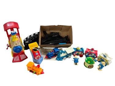Railroad and Smurf Toys