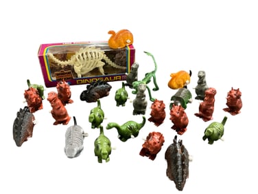 Box Lot of Dinosaur Wind-Ups