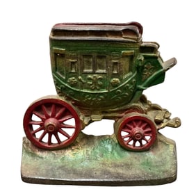 Cast Iron Stagecoach Doorstop