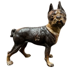 Cast Iron Boston Terrier Door Stop