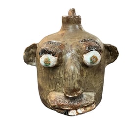 Matt Caldwell Folk Art Face Jug
