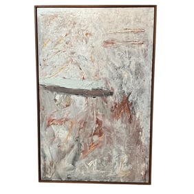 Ann Purcell (American b.1941) "Kali Poem #38" (1987) Acrylic on Canvas.