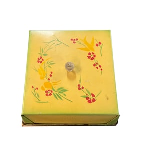 1920's-30's Art Deco Covered Breadboard