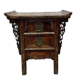 Chinese Carved Side Table or Stand