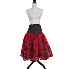 1950's Red/Black Crinoline