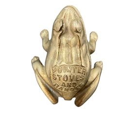 Cast iron Frog Advertising Match Holder