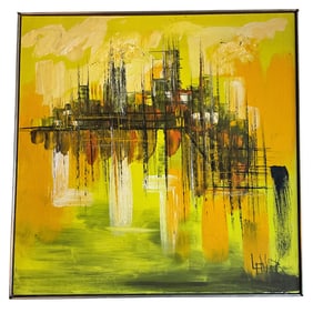 Untitled Modernist Abstract, Acrylic on Canvas