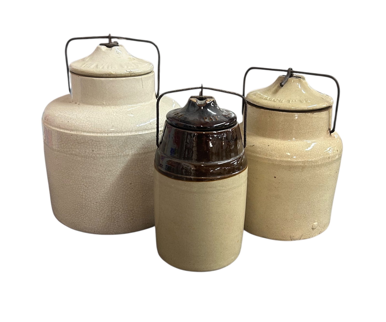 Group of Three Stoneware Canning Jars (1 of 14)
