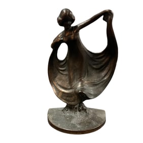 Art Deco Dancing Lady Bookend
