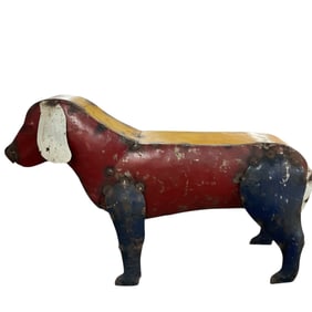 Welded Dog Sculpture