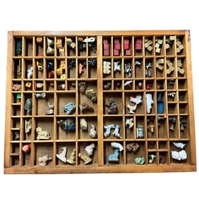 Antique Type Drawer Full of Treasures