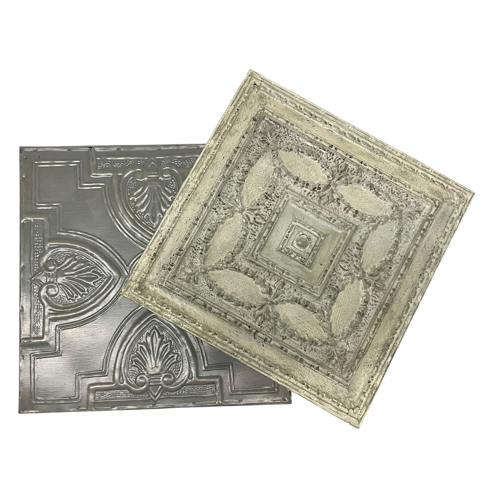 Two Antique Tin Ceiling Panels (1 of 2)