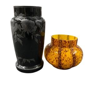 Two Art Glass Vases