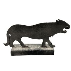 Blacksmith Made Lion Doorstop