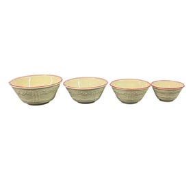 Homer Laughlin "Apple Tree" Nested Mixing Bowls- Set of Four