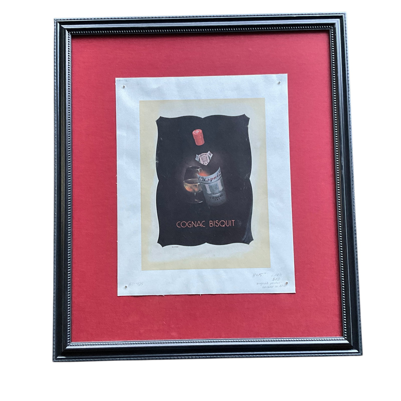 Vintage Advertising Label- Cognac Biscuit: Vintage Advertising Label- Cognac Biscuit