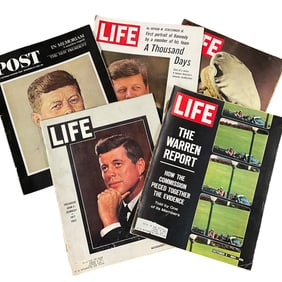 Group of Vintage Magazines, John F. Kennedy