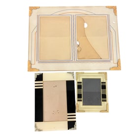 Three Art Deco Picture Frames