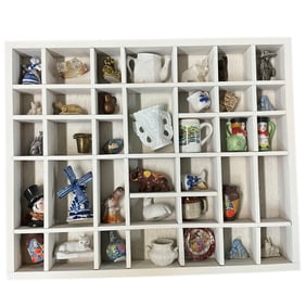 Shadow box Compartment Frame with Treasures